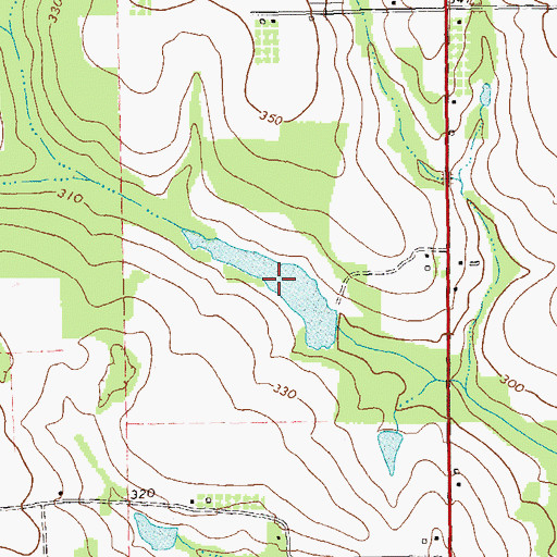 Topographic Map of None None Reservoir, GA