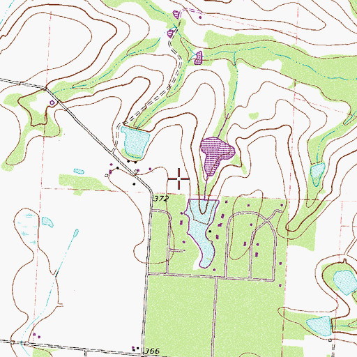 Topographic Map of Walters Lake Dam, GA