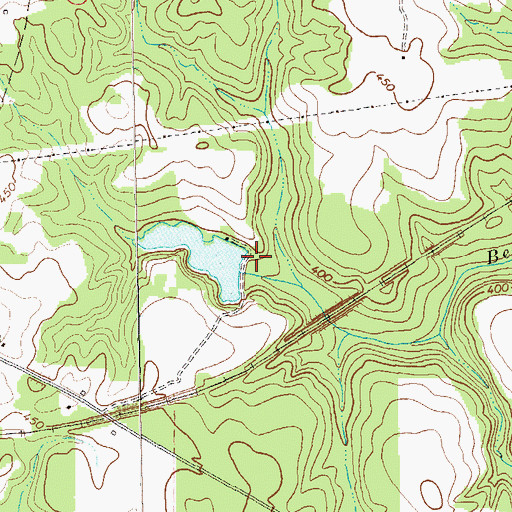Topographic Map of Shellhouse Lake Dam, GA