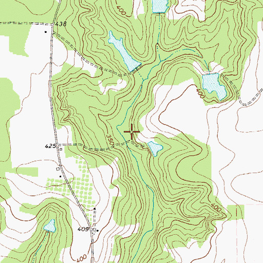 Topographic Map of Wheely Lake Dam, GA