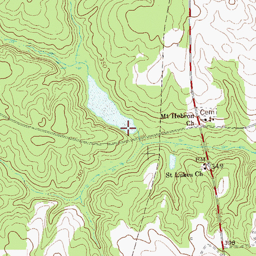 Topographic Map of Wohlender Lake Dam, GA