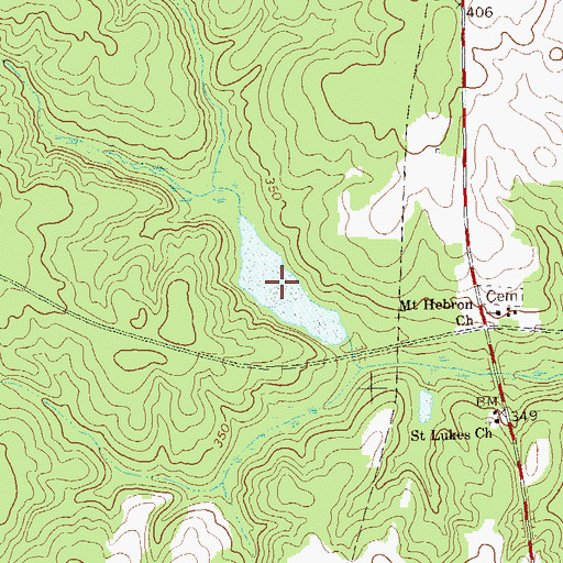 Topographic Map of Wohlender Lake, GA