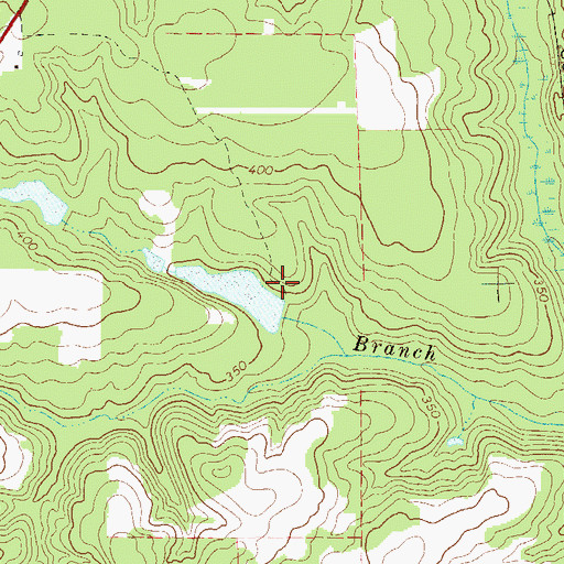 Topographic Map of Coffin Lake Dam, GA