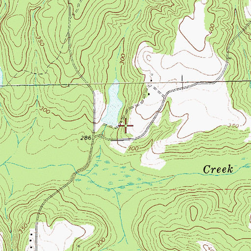 Topographic Map of English Lake Dam, GA