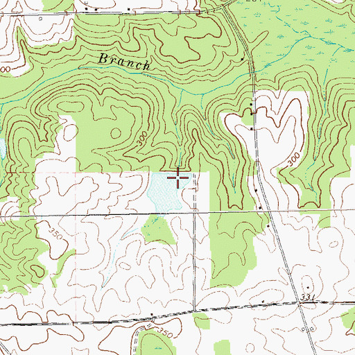 Topographic Map of Bridges Lake Dam, GA