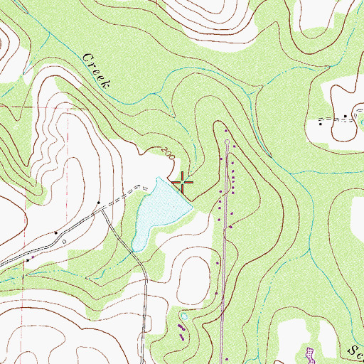 Topographic Map of Griffin Lake Dam, GA