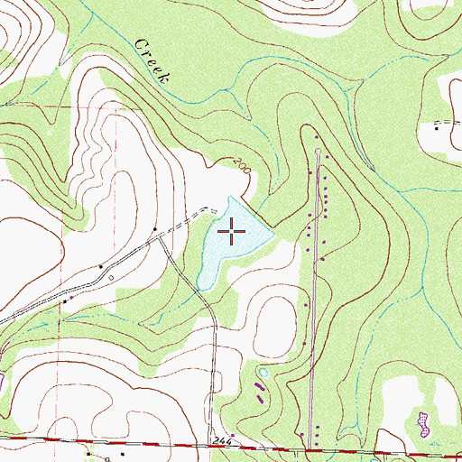 Topographic Map of Griffin Lake, GA