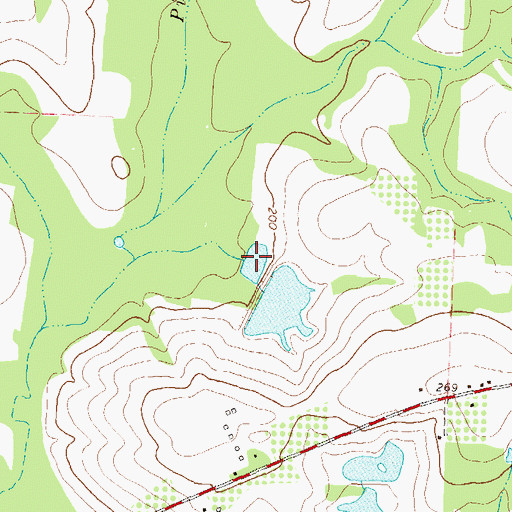 Topographic Map of Tyler Lake, GA
