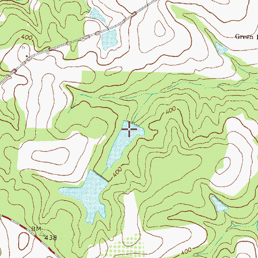 Topographic Map of Ward Pond North Dam, GA