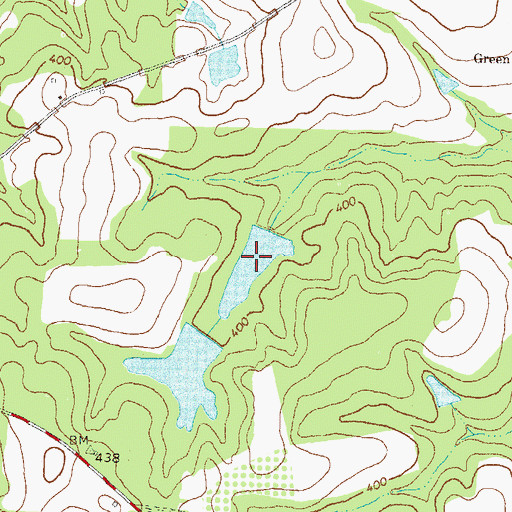 Topographic Map of Ward Pond North, GA