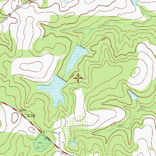 Topographic Map of Ward Lake South Dam, GA