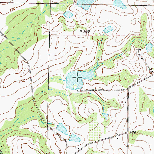 Topographic Map of Baker Lake, GA