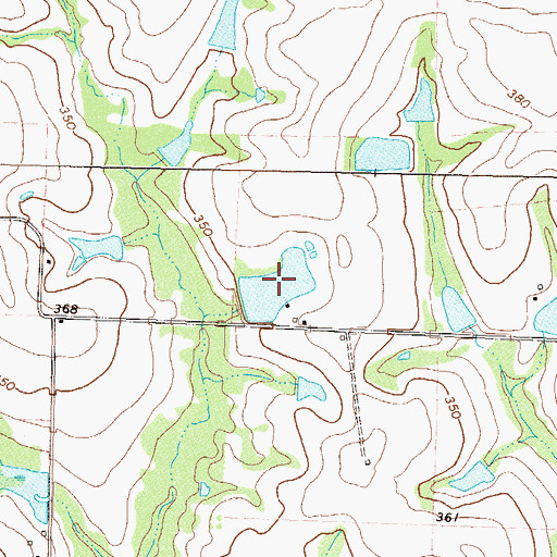 Topographic Map of Odum Lake, GA