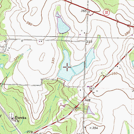Topographic Map of Fletcher Pond, GA