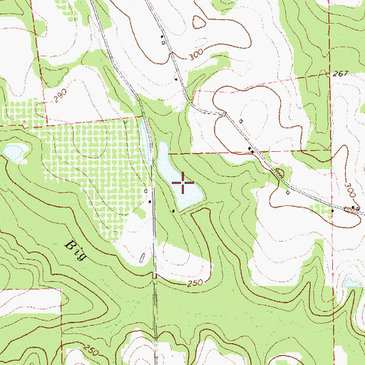 Topographic Map of Singletary Lake, GA