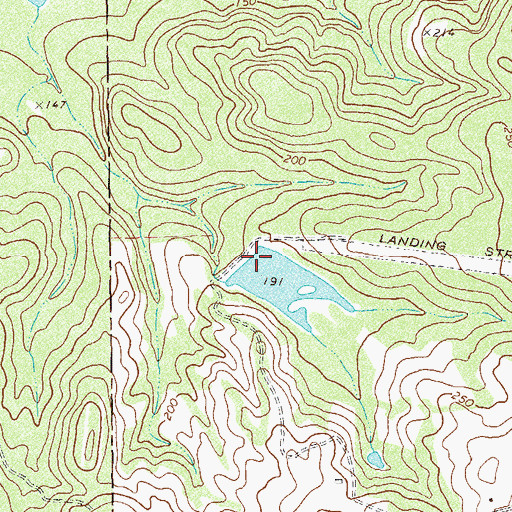 Topographic Map of Winstead Plantation Lake Dam, GA