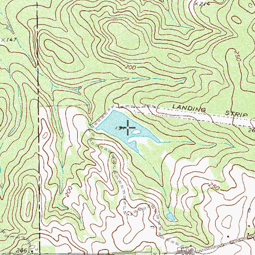 Topographic Map of Winstead Plantation Lake, GA