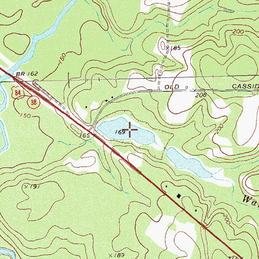 Topographic Map of Greenwood Lake, GA