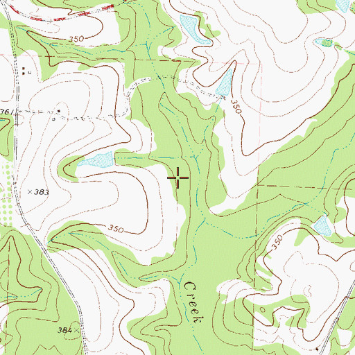 Topographic Map of Pate Lake, GA