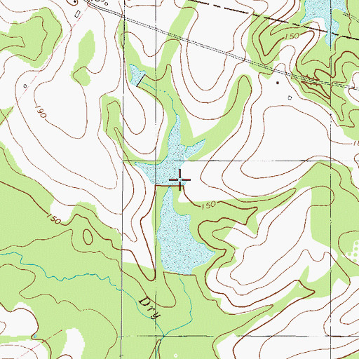Topographic Map of Sykes Lake Dam, GA