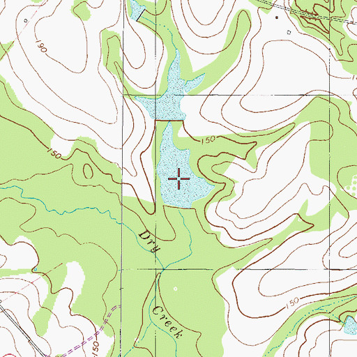 Topographic Map of Sykes Lake South Dam, GA