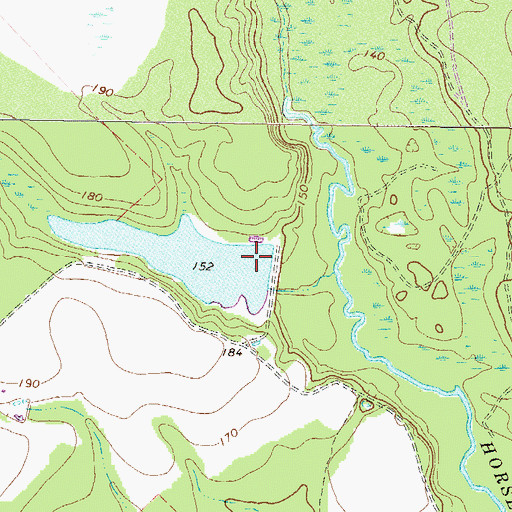 Topographic Map of Varnadoe Lake Dam, GA