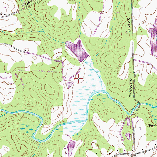 Topographic Map of Jones Lake, GA