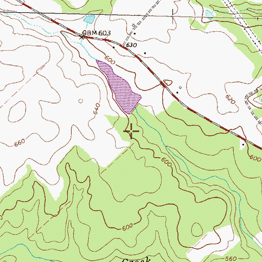 Topographic Map of McComb Lake Dam, GA