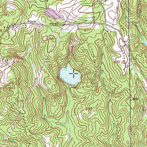 Topographic Map of Swifts Lake Dam, GA