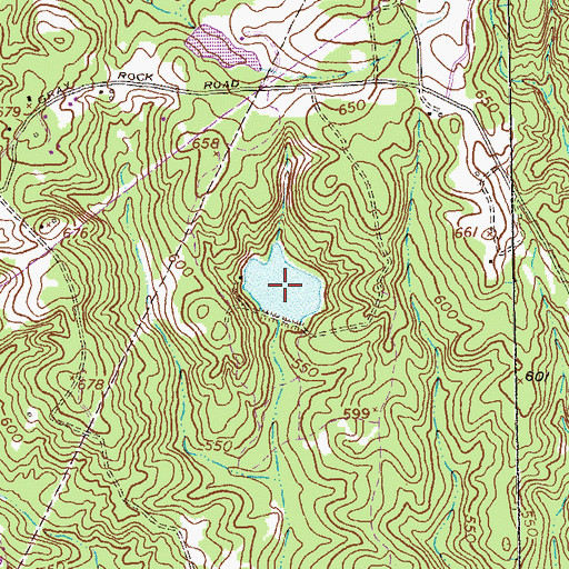 Topographic Map of Swifts Lake, GA