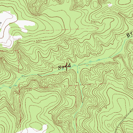 Topographic Map of Van Cleve Lake Dam, GA