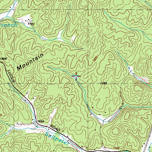Topographic Map of Childers Lake, GA