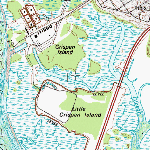 Topographic Map of Maggie Hummocks, GA