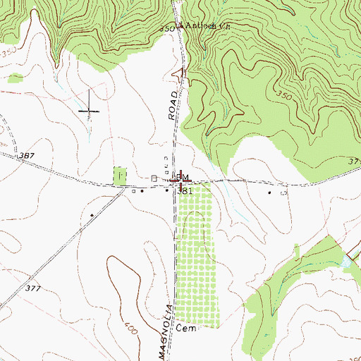 Topographic Map of Centenary Methodist Church (historical), GA