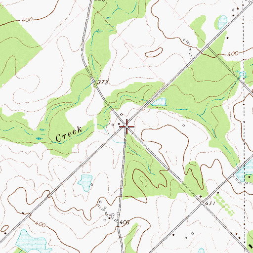 Topographic Map of Five Points, GA