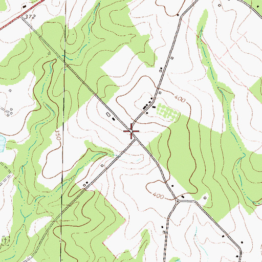 Topographic Map of Powell, GA