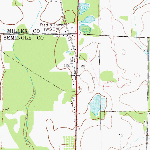 Topographic Map of Church of God, GA