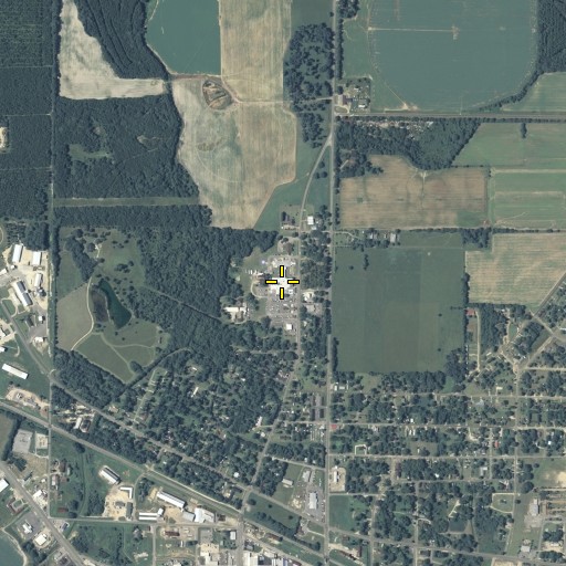Aerial/Satellite Image of Donalsonville Hospital, GA
