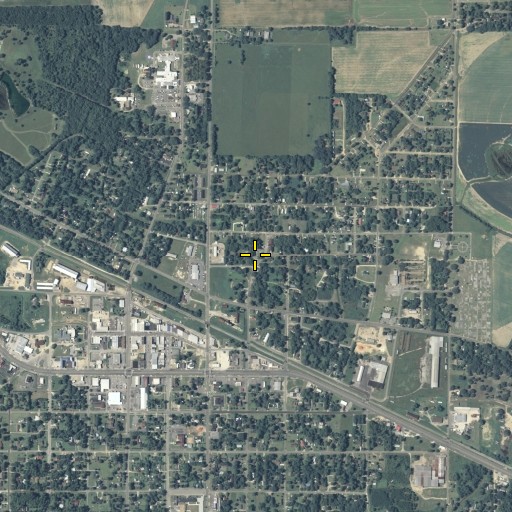 Aerial/Satellite Image of Live Oak Cemetery, GA