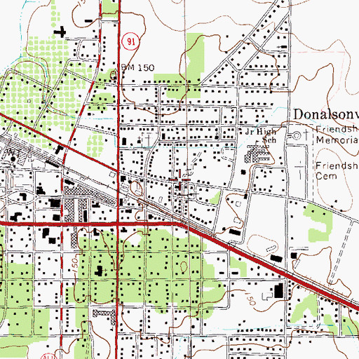 Topographic Map of Macedonia Baptist Church, GA