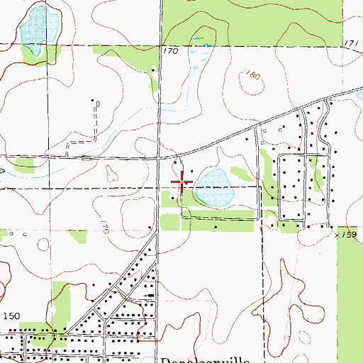 Topographic Map of Pine Lake Estates, GA