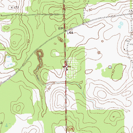 Topographic Map of Harrells Still, GA