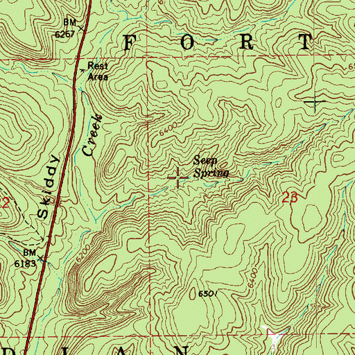 Topographic Map of Seep Spring, AZ