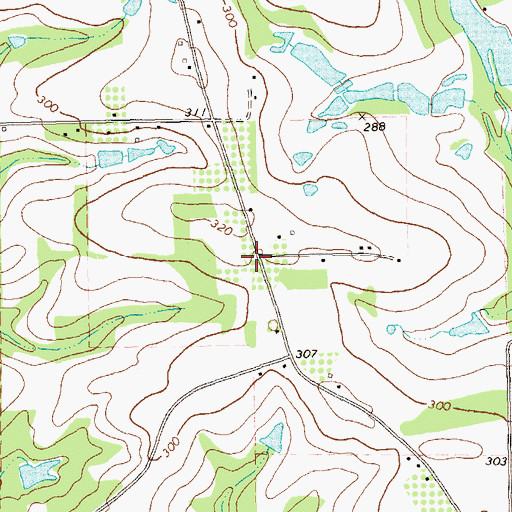 Topographic Map of New Jerusalem Church, GA