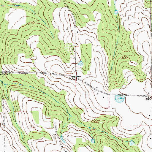 Topographic Map of Oak Grove (historical), GA