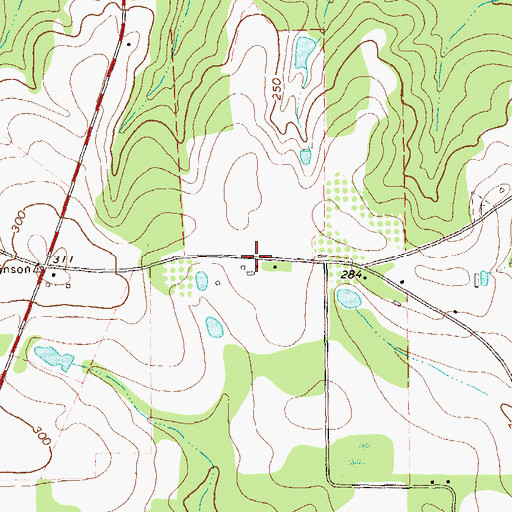 Topographic Map of Orange Springs, GA