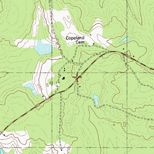Topographic Map of Pleasant Hill (historical), GA
