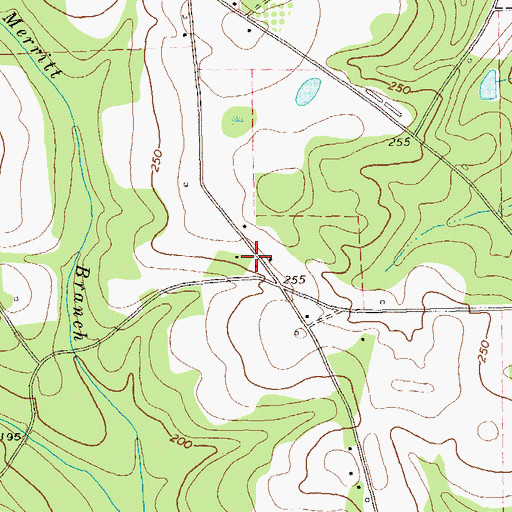 Topographic Map of Turkey Creek Community Center, GA