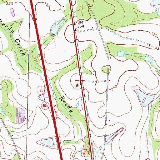 Topographic Map of Linder, GA