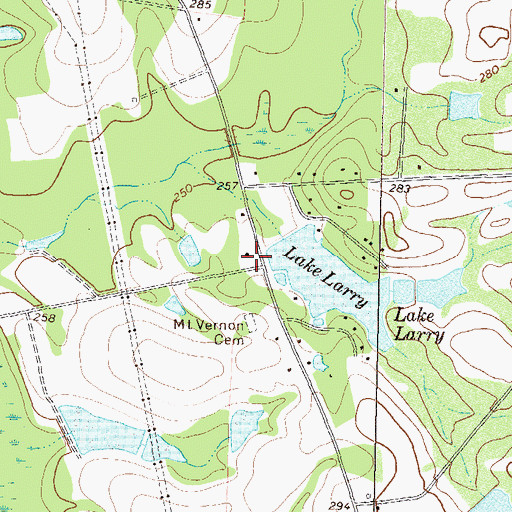 Topographic Map of Union Grove Church (historical), GA